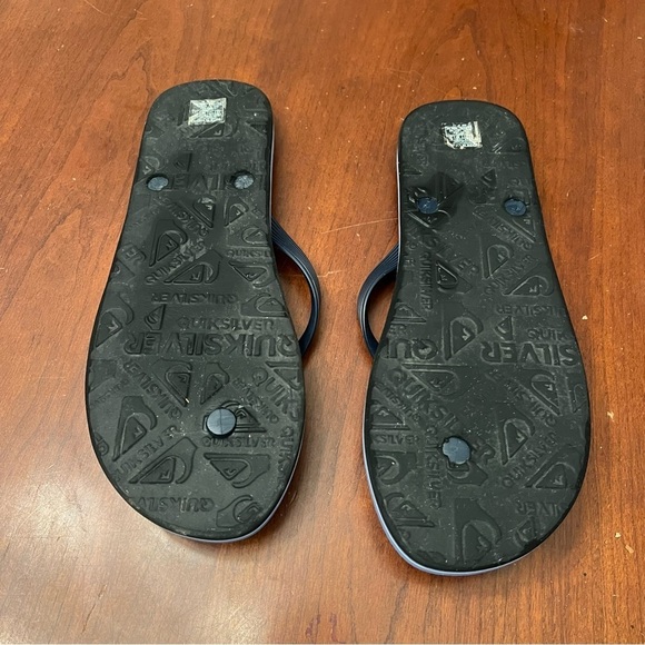 Men’s new Quiksilver blue striped foam flip flops size 13 - Picture 4 of 5